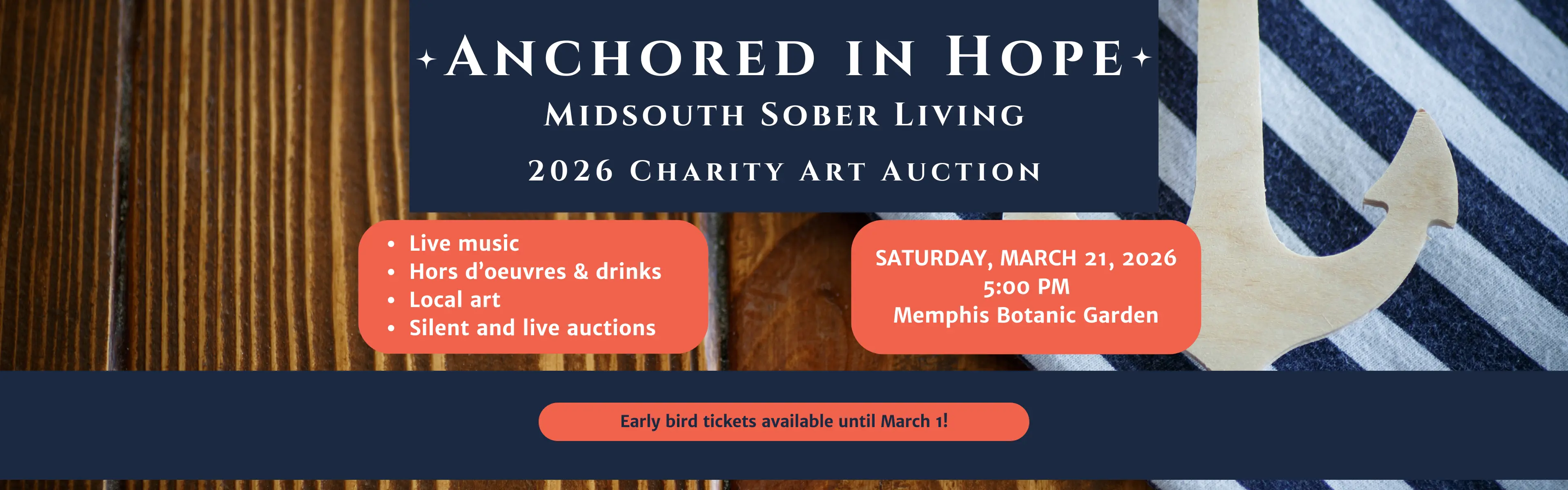 Save the date for our 2026 Art Auction - Saturday, March 21, 2026!